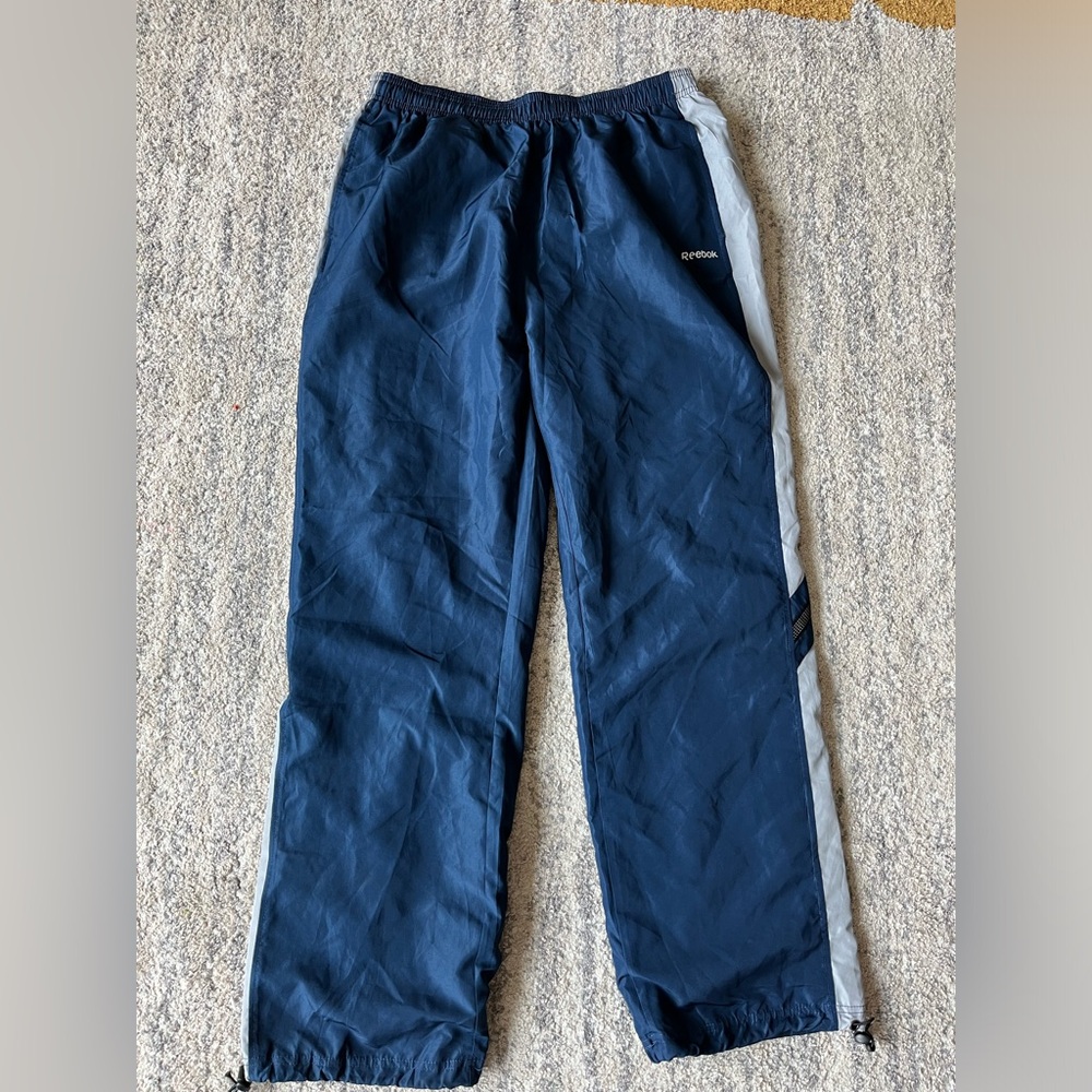 Navy and grey Reebok joggers